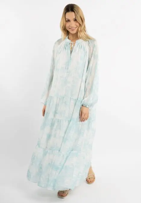 B-WARE IZIA DAMEN KLEID GR.XL FARBE AQUA