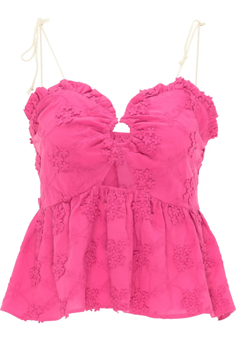 B-WARE IZIA DAMEN TOP Gr. XS Farbe Pink