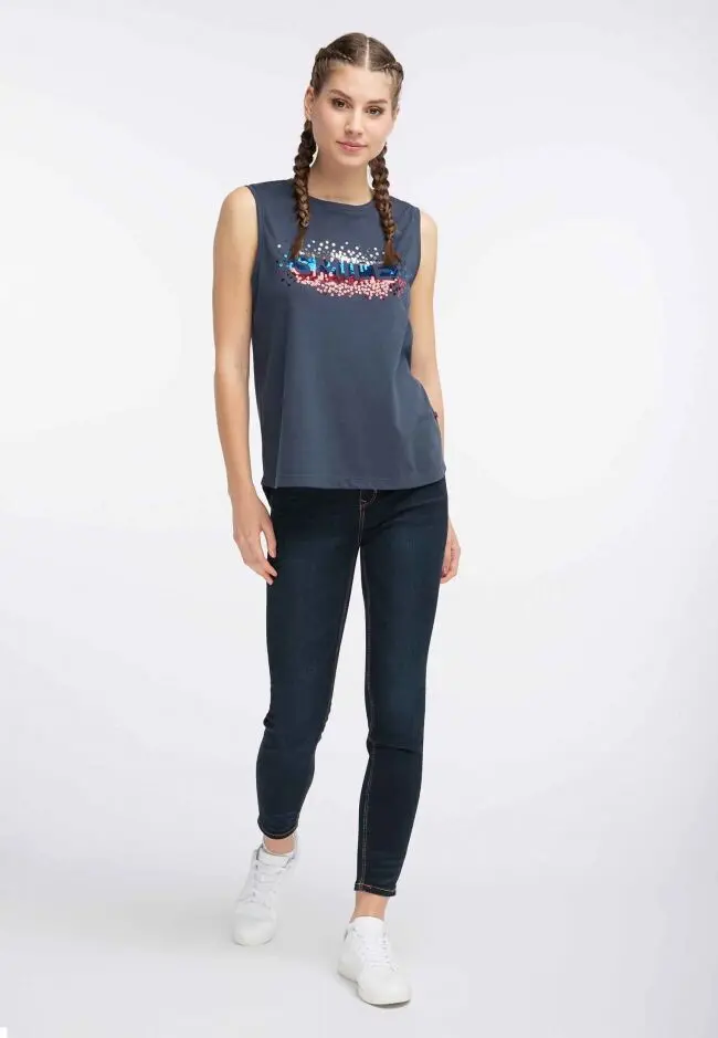 B-WARE MYMO DAMEN TOP GR.M FARBE MARINE
