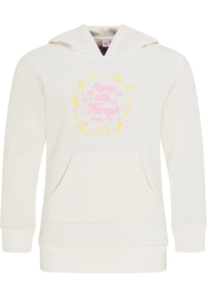 B-WARE MYMO KIDS MÄDCHEN KAPUZENPULLOVER Gr. 152/ 12y Farbe Wollweiss