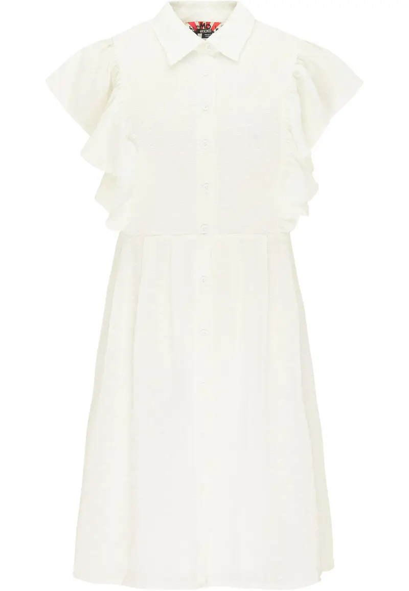 B-WARE MYMO ROCKS DAMEN SOMMERKLEID Gr. S Farbe Weiss