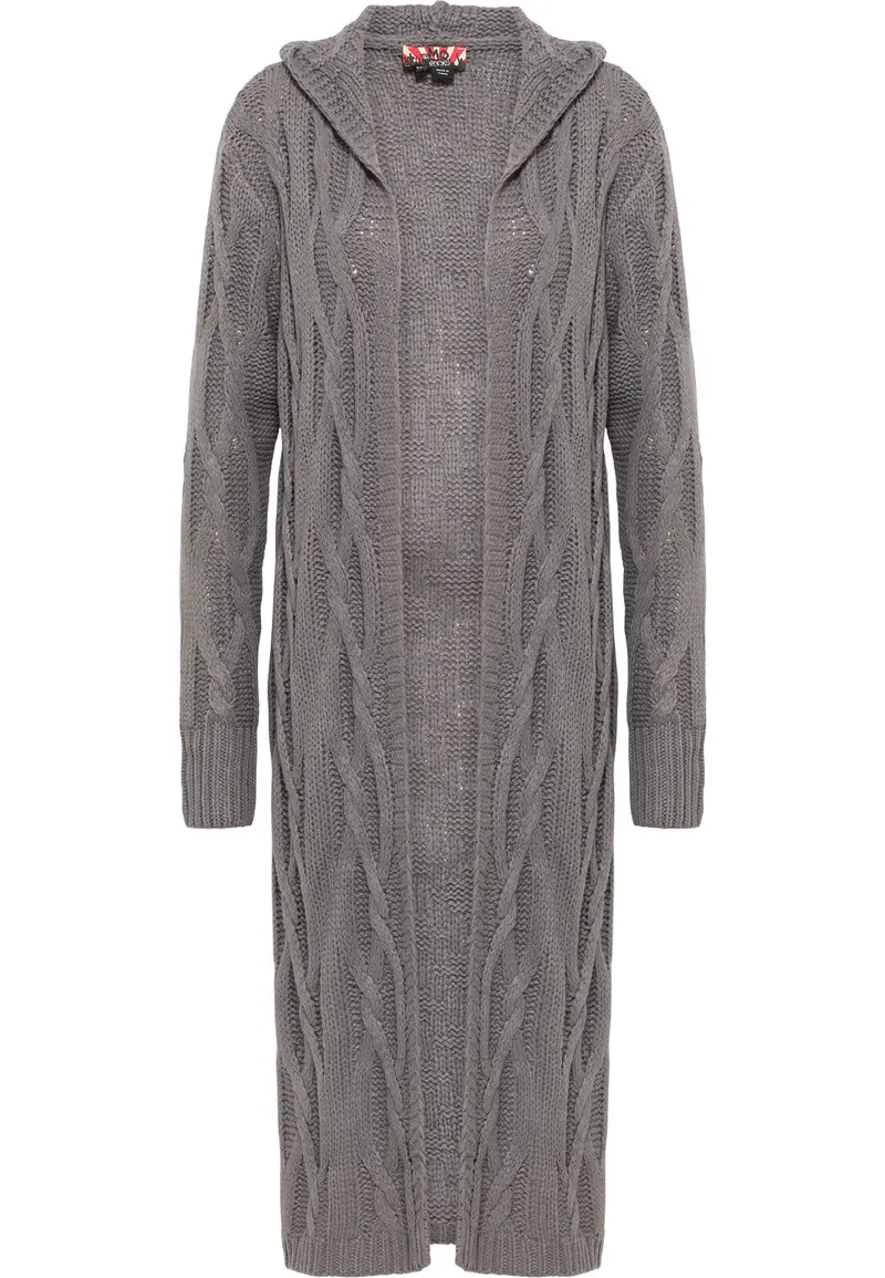 B-WARE MYMO ROCKS DAMEN STRICKJACKE Gr.M/L Farbe Grau