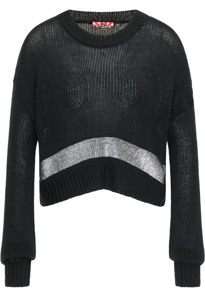 B-WARE MYMO ROCKS DAMEN SWEATSHIRT Gr. M/L Farbe Schwarz