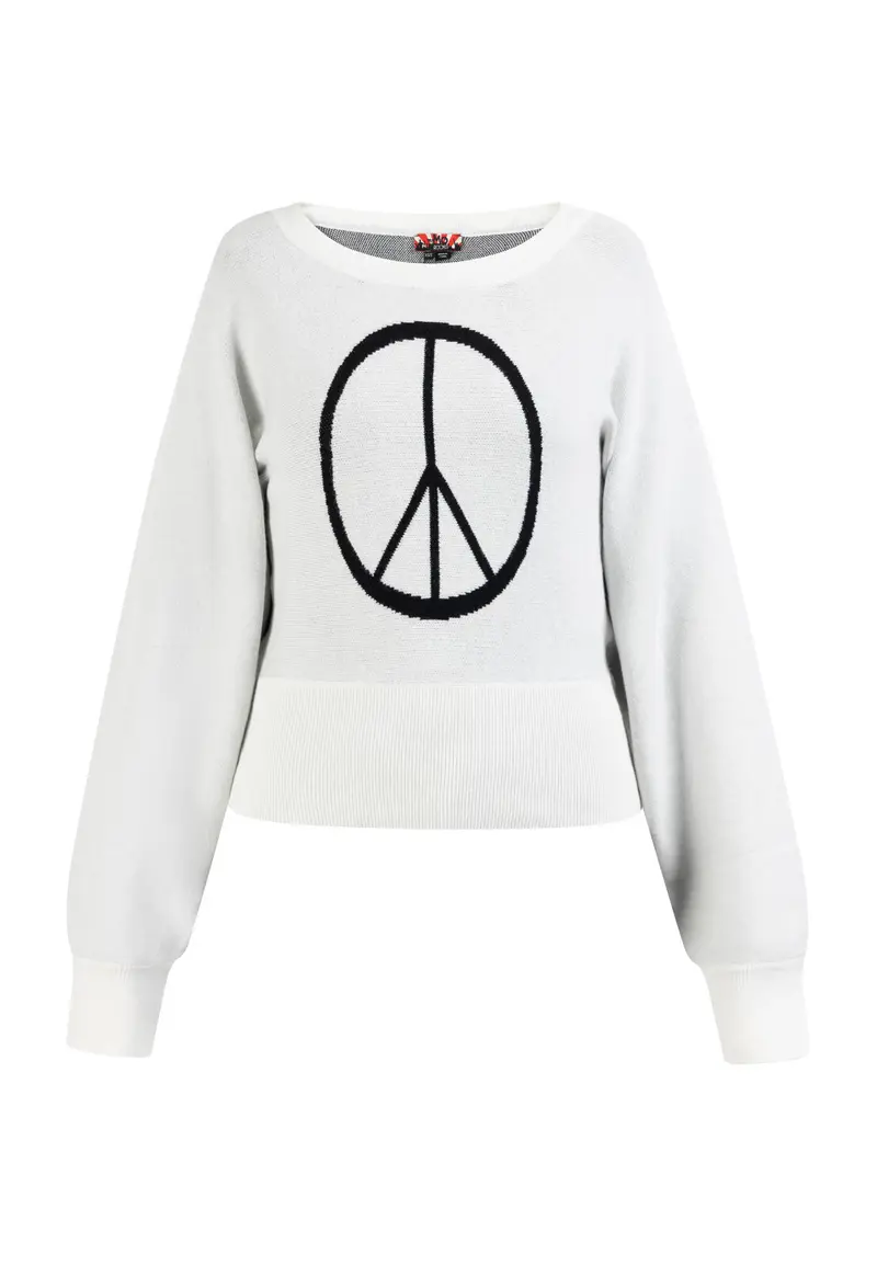 B-WARE MYMO ROCKS STRICKWESTE Gr. M/L Farbe Weiss