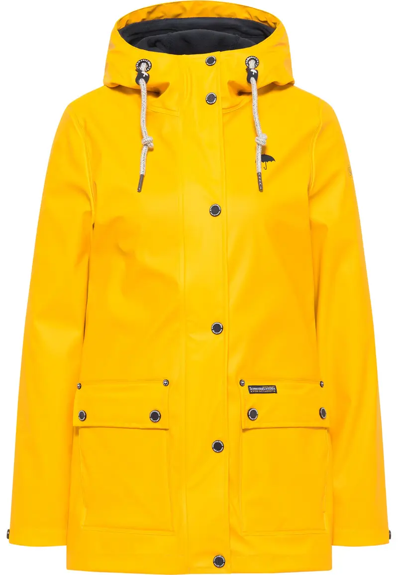 B-WARE SCHMUDDELWEDDA DAMEN REGENJACKE Gr. XS Farbe Sonnengelb