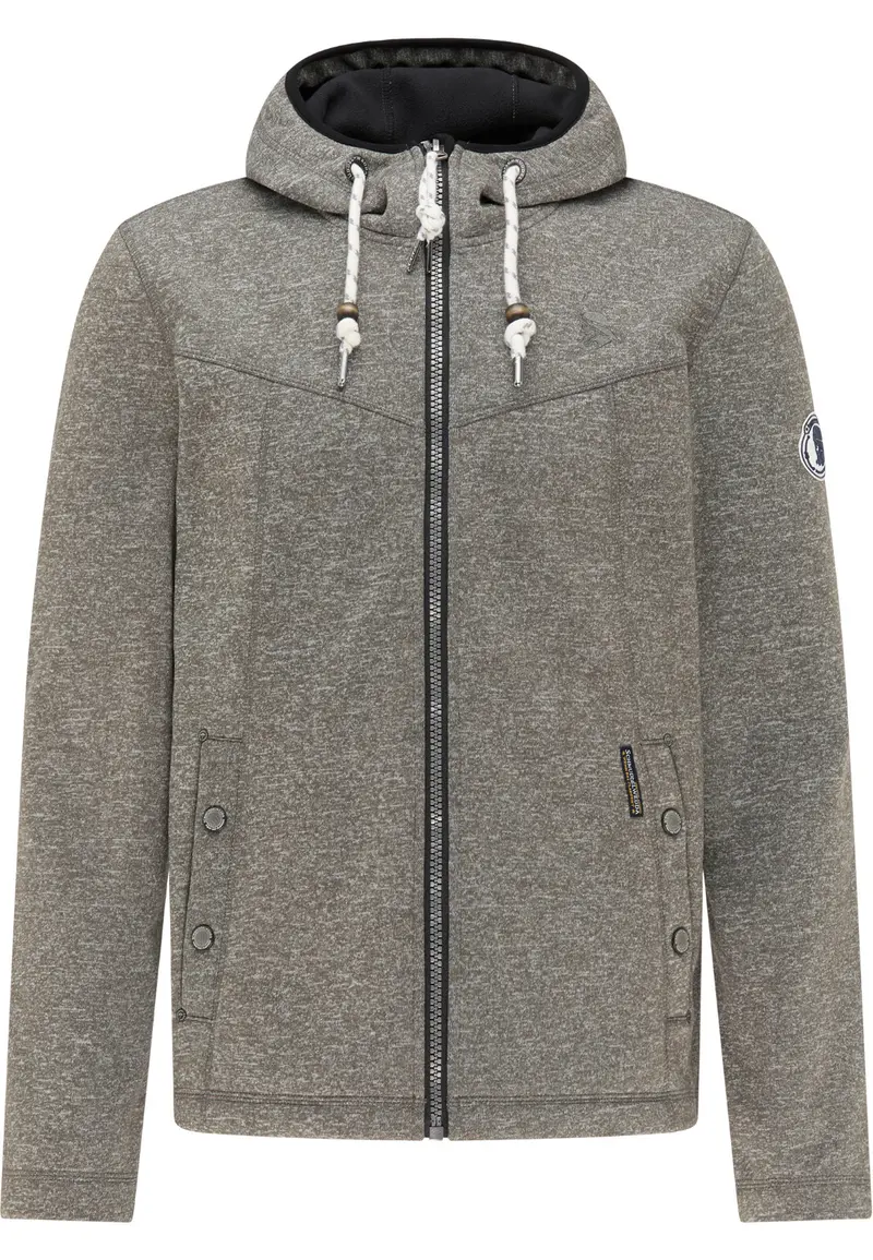 B-WARE Schmuddelwedda Herren Funktionsjacke aus Strickfleece Gr.M Farbe Grau Me