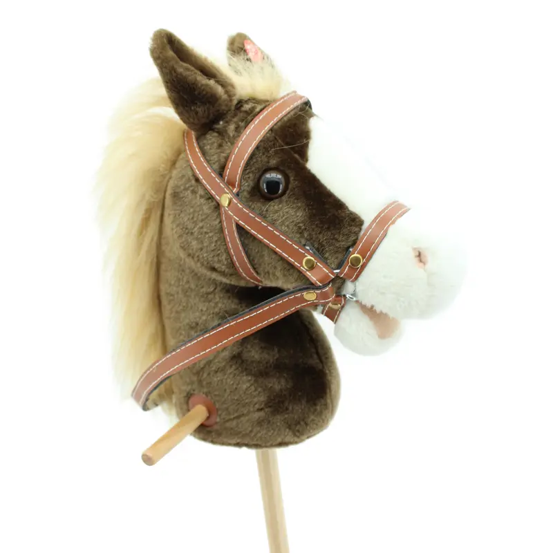 B- Ware Sweety Toys 6410 Steckenpferd MISS CHOCOLATE mit beiger Mähne- ohne Funktion