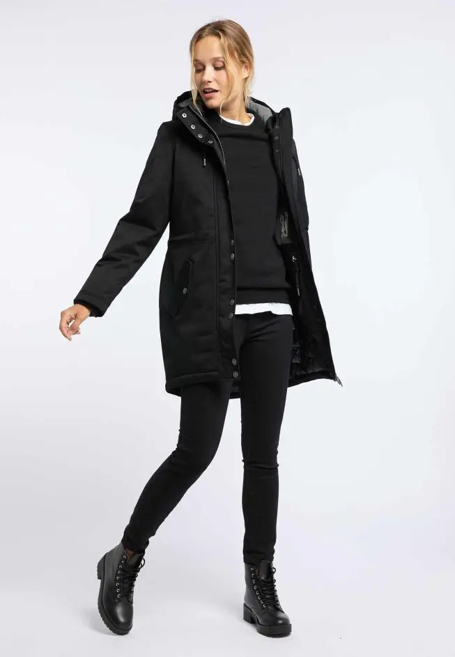 B-WARE USHA BLUE DAMEN PARKA GR.S FARBE SCHWARZ