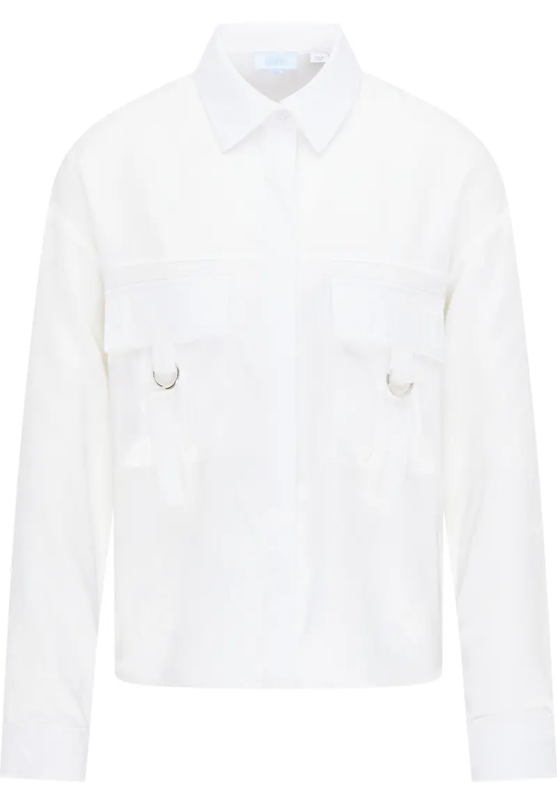 B-WARE USHA BLUE LABEL DAMEN BLUSE Gr.M Farbe Weiss