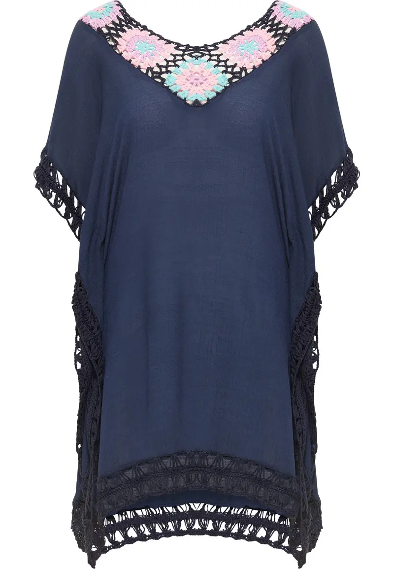 B-WARE USHA FESTIVAL DAMEN TOP Gr. XS/S Farbe Marine Mehrfarbig