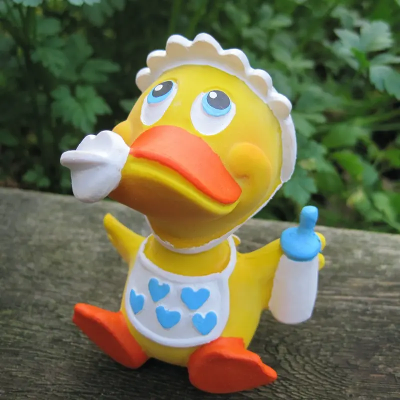 Baby Boy Junge Blau Duck Quietscheente Badeente Naturkautschuk Lanco