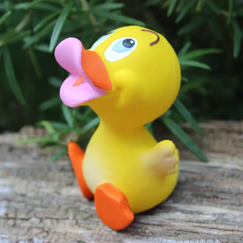 Baby Duck Quietscheente Badeente Naturkautschuk Lanco