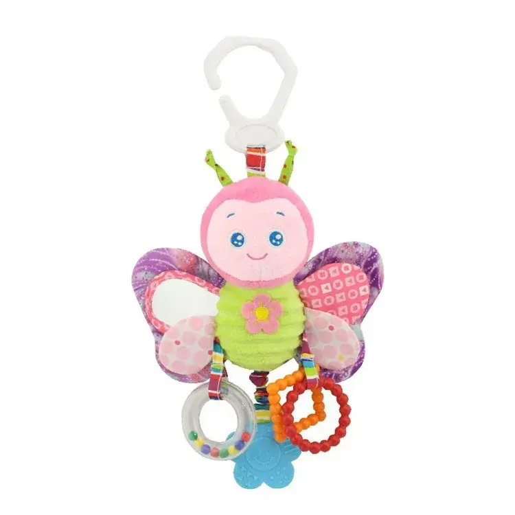 Baby Rassel mit Glockenspiel & Cartoon-Tier | 0–12 Monate – Bimbino