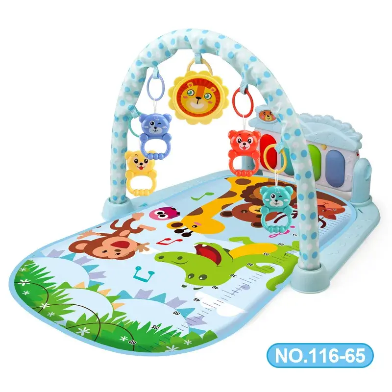 Baby Spielmatte mit Activity Gym | Sensorisch, 3-teilig – Bimbino