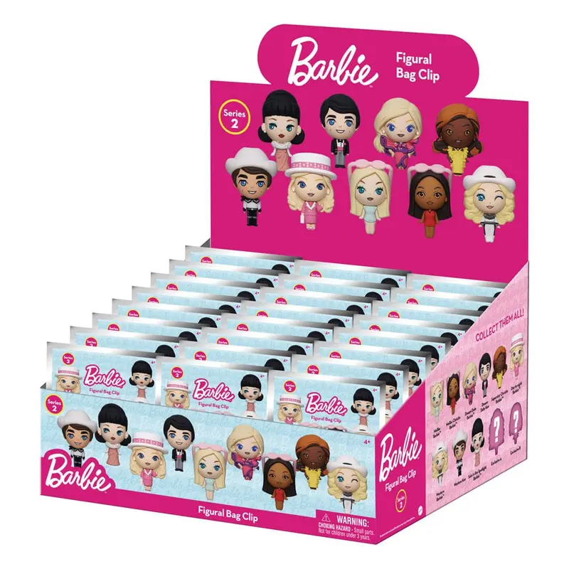Barbie 3D PVC-Taschenanhänger Serie 2 Display  (24)