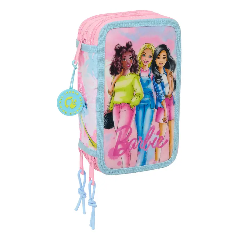 Barbie Federmappe mit Zubehör Painterly, Pink/Hellblau