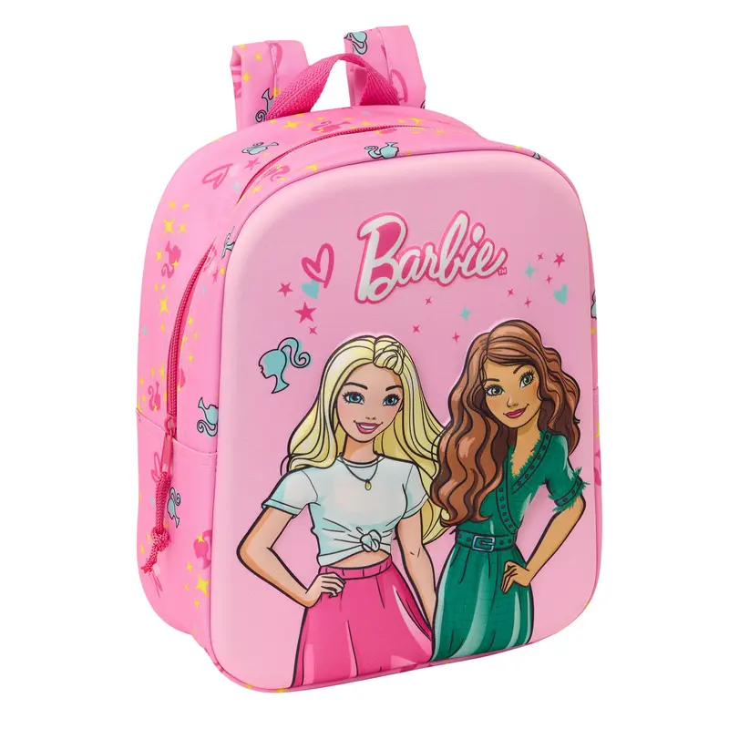 Barbie Schulrucksack, Rosa und Pink, 22 x 27 x 10 cm