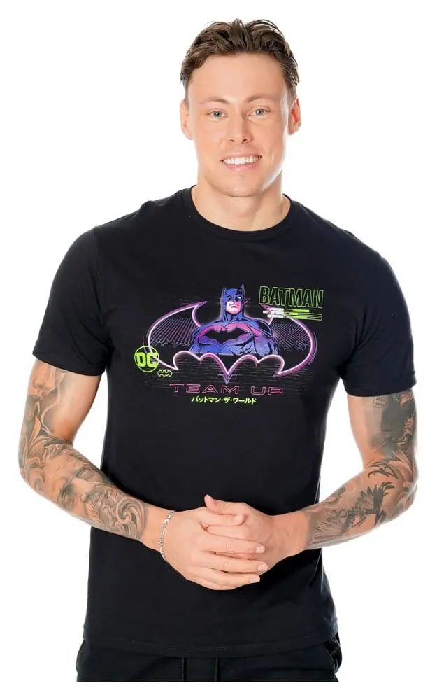 Batman T-Shirt Anime Matrix Grid Größe S