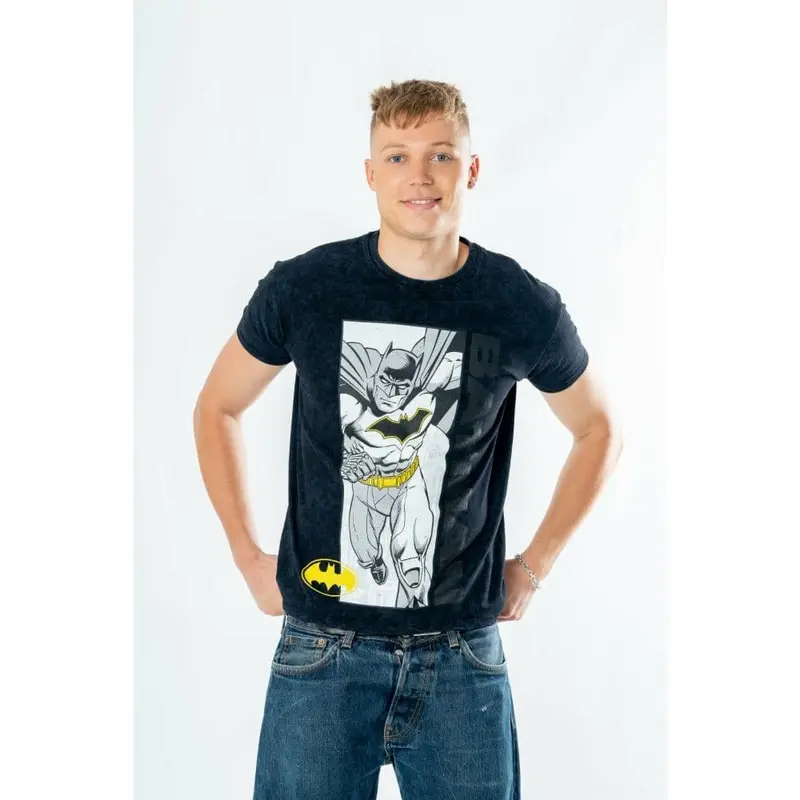 Batman T-Shirt Comic Acid Wash