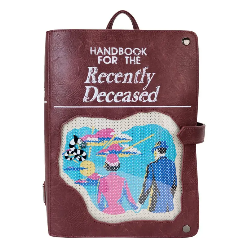Beetlejuice by Loungefly Rucksack Mini Handbook for the recently Deceased Pin Trader