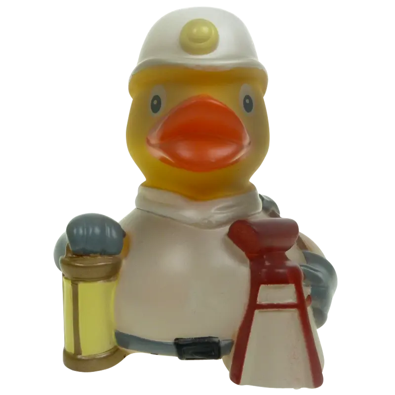 Bergbau Steiger Zeche Ente Badeente Quietscheente Factotum