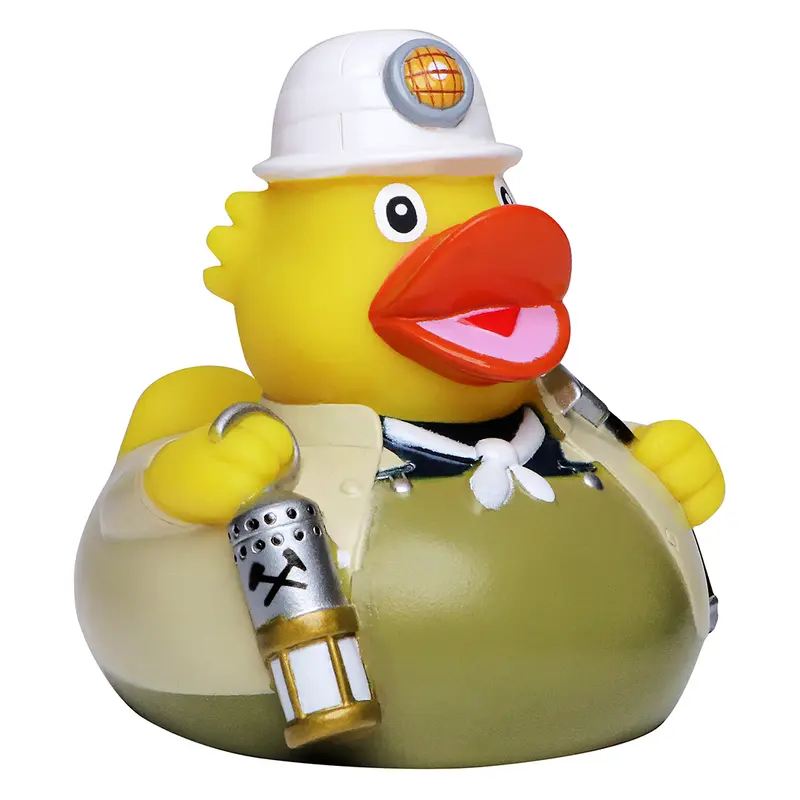 Bergmann Zeche Ente Badeente Quietscheente Schnabels
