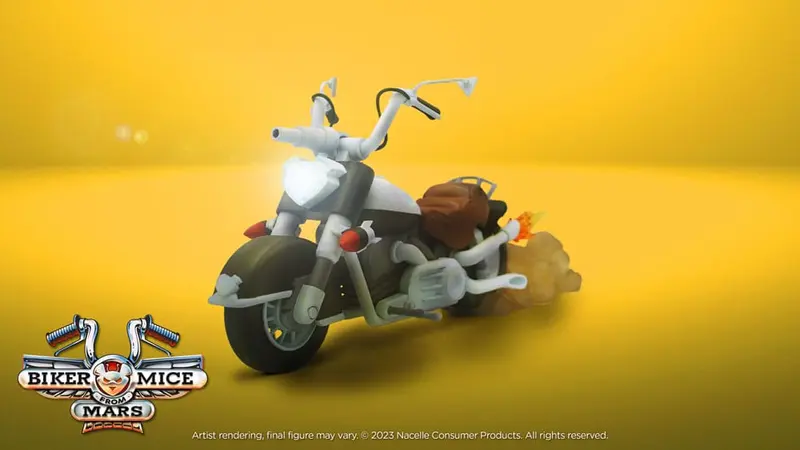 Biker Mice From Mars Fahrzeug Throttle's Martian Monster Bike 23 cm