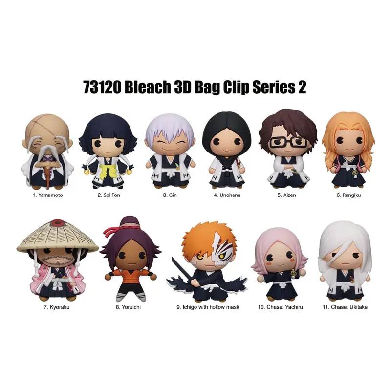 Bleach 3D PVC-Taschenanhänger Series 2 Display (24)