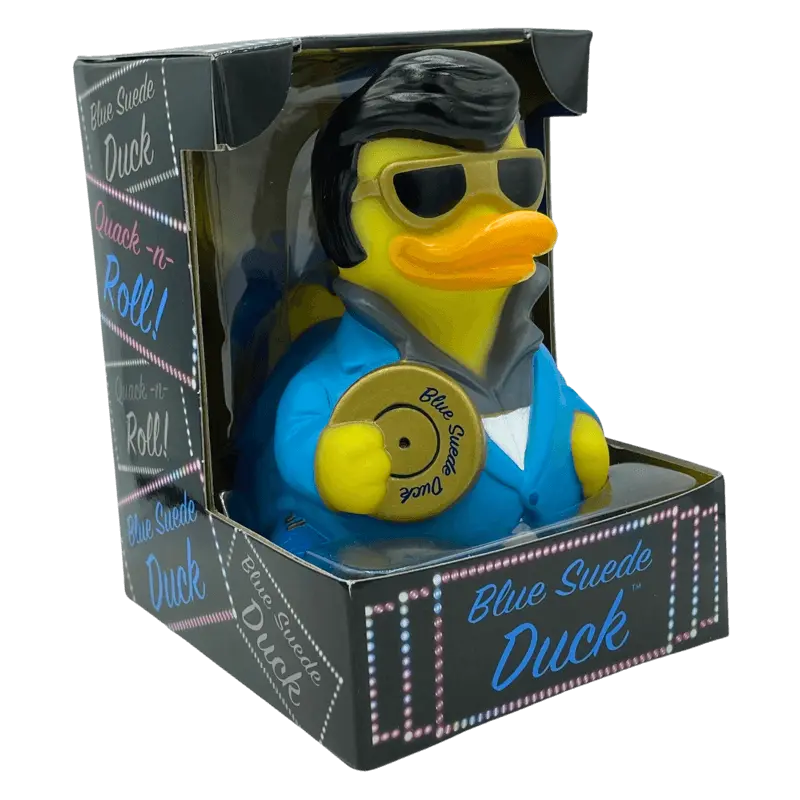 Blue Suede Rock and Roll Duck Ente Badeente CelebriDucks