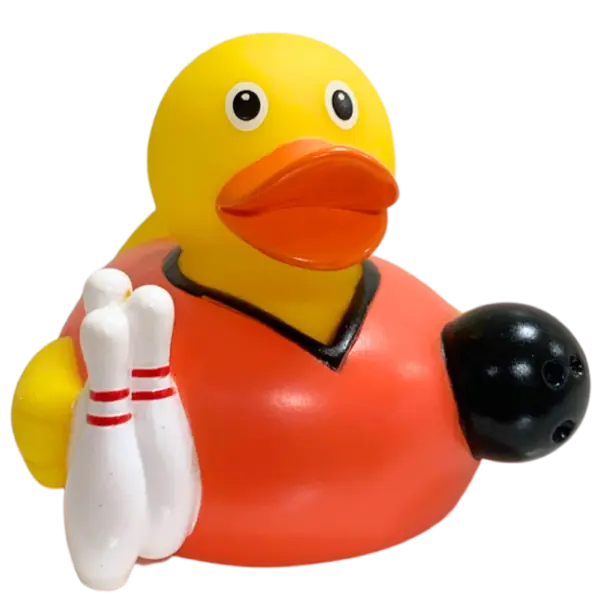 Bowling Ente Badeente Quietscheente Schnabels