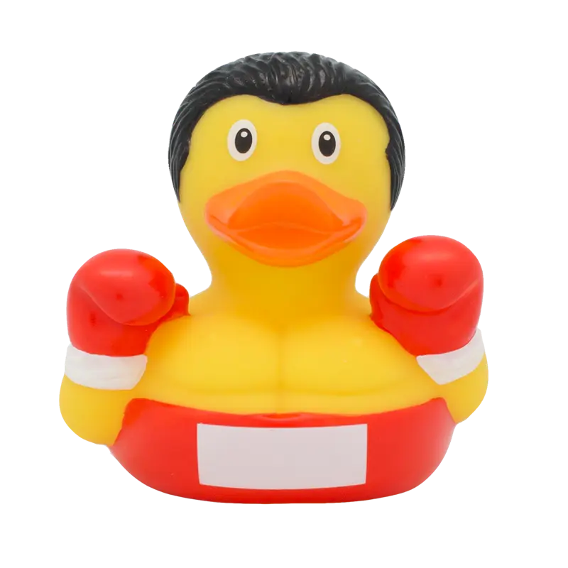 Boxer Ente Badeente Quietscheente Gummiente Lilalu