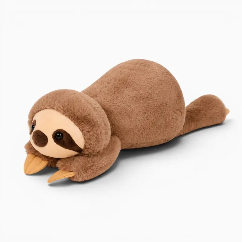 Braunes Faultier-Kuscheltier