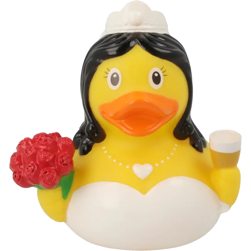 Braut Ente Badeente Quietscheente Gummiente Lilalu