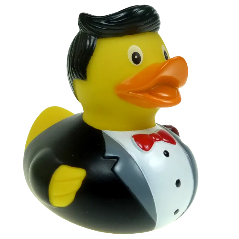 Bräutigam Hochzeit Ente Badeente Quietscheente Fliege Factotum