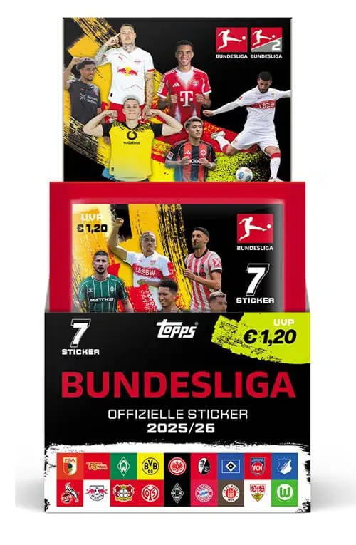 Bundesliga 2025/26 Sticker Collection Display (50)