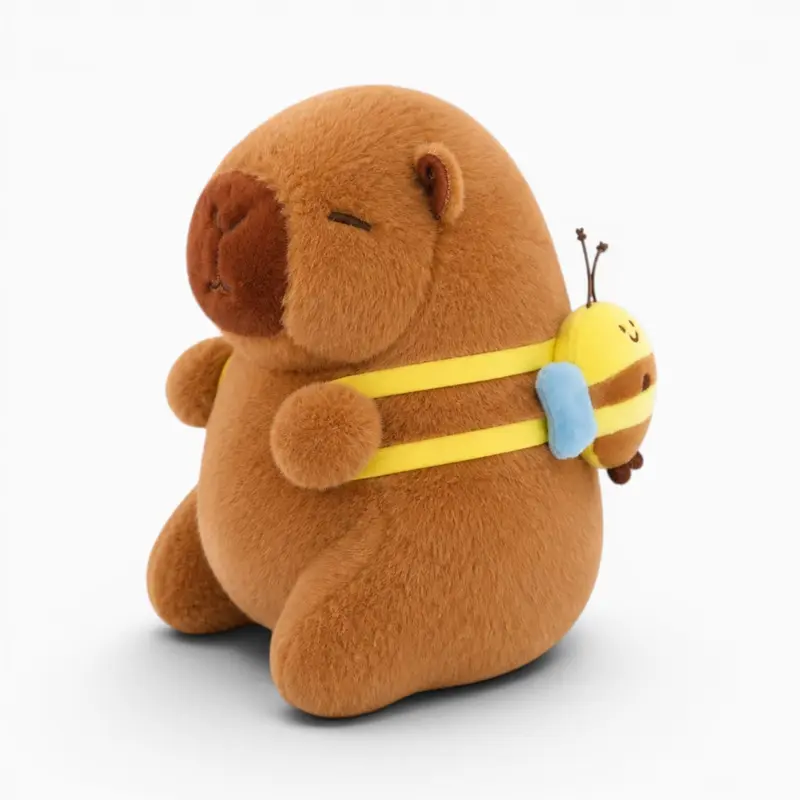 Capybara Kuscheltier mit Bienen Rucksack