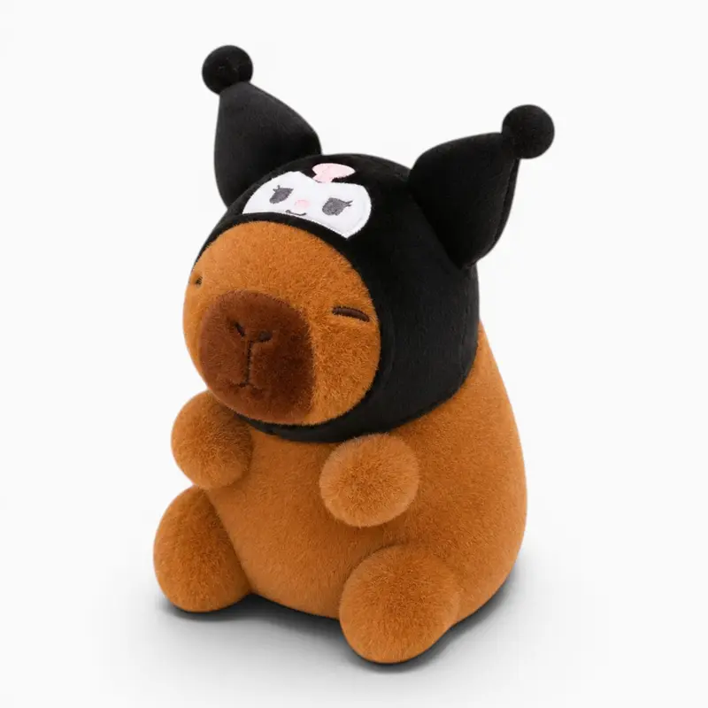 Capybara Kuscheltier mit Kuromi Mütze