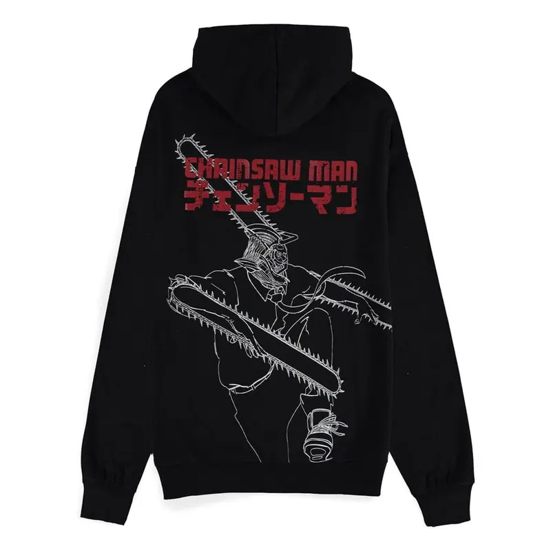 Chainsaw Man Kapuzenpullover mit Reißverschluß Chainsaw Devil  Größe M