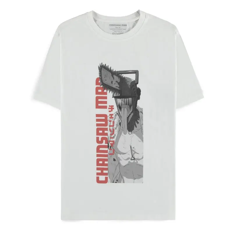 Chainsaw Man T-Shirt Chainsaw Man White  Größe L