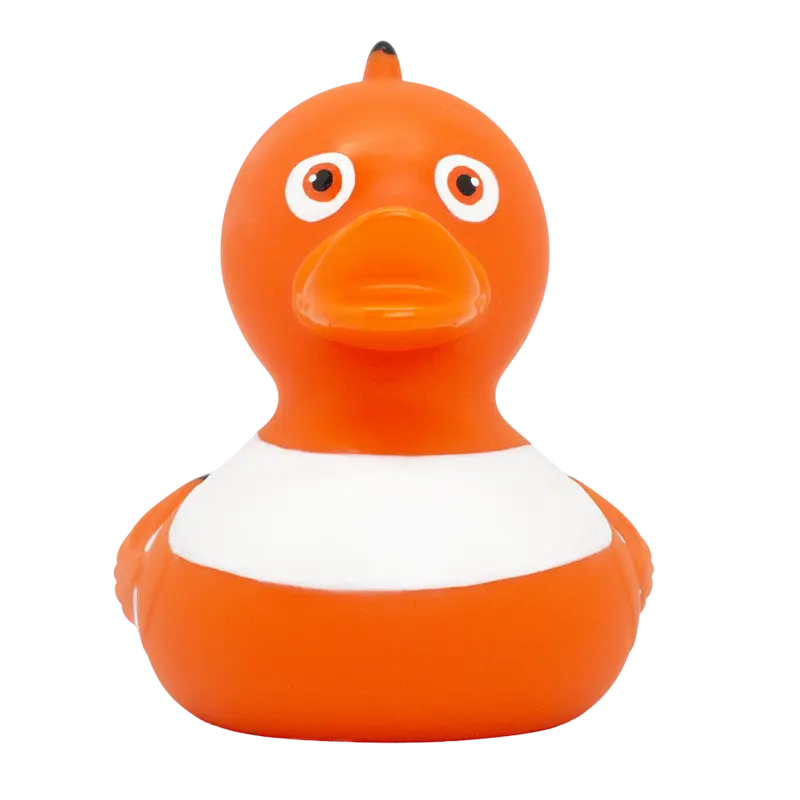 Clownfisch Ente Badeente Quietscheente Gummiente Lilalu
