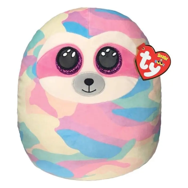 Cooper Faultier Squish Kissen, ca. 20 cm