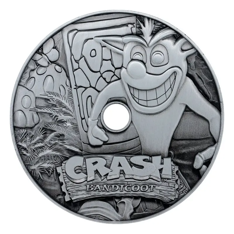 Crash Bandicoot Replik Metal CD-ROM Collectible Limited Edition 11 cm