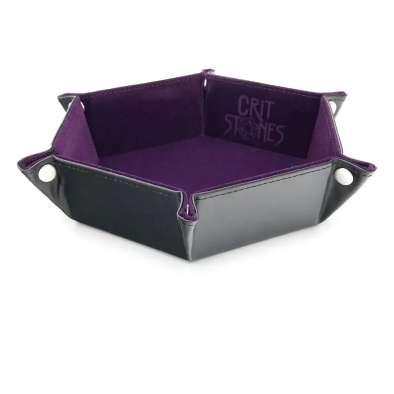 CritStones Faltbarer Würfelteller Purple