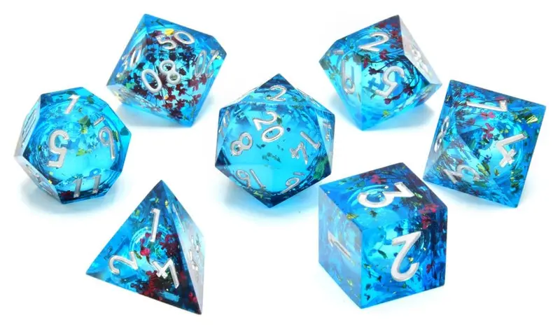 CritStones Liquid Core Würfel Set Mermaid's Maelstrom (7)