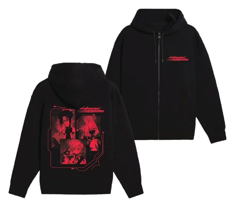 Cyberpunk Edgerunners 2 Kapuzenjacke mit Reißverschluß Key Characters XL