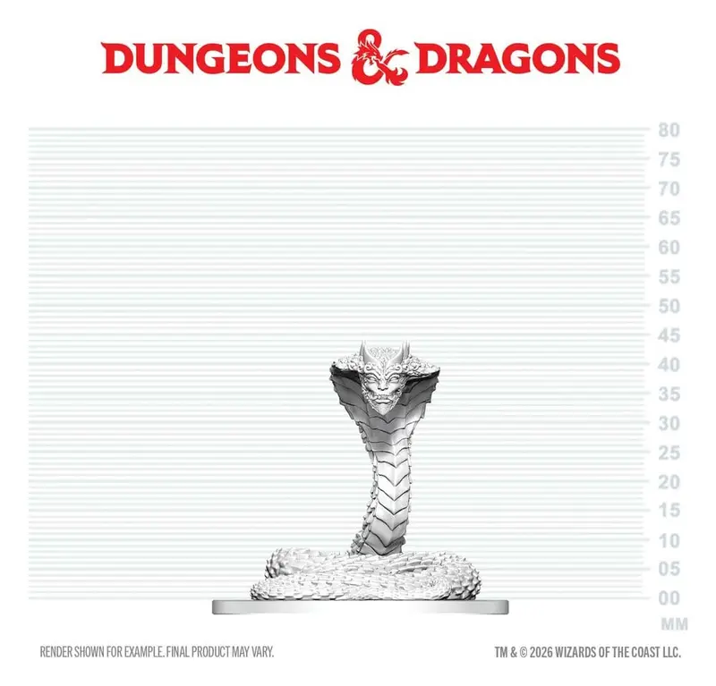 D&D Nolzur's Marvelous Miniatures Minifigur Guardian Naga 6 cm