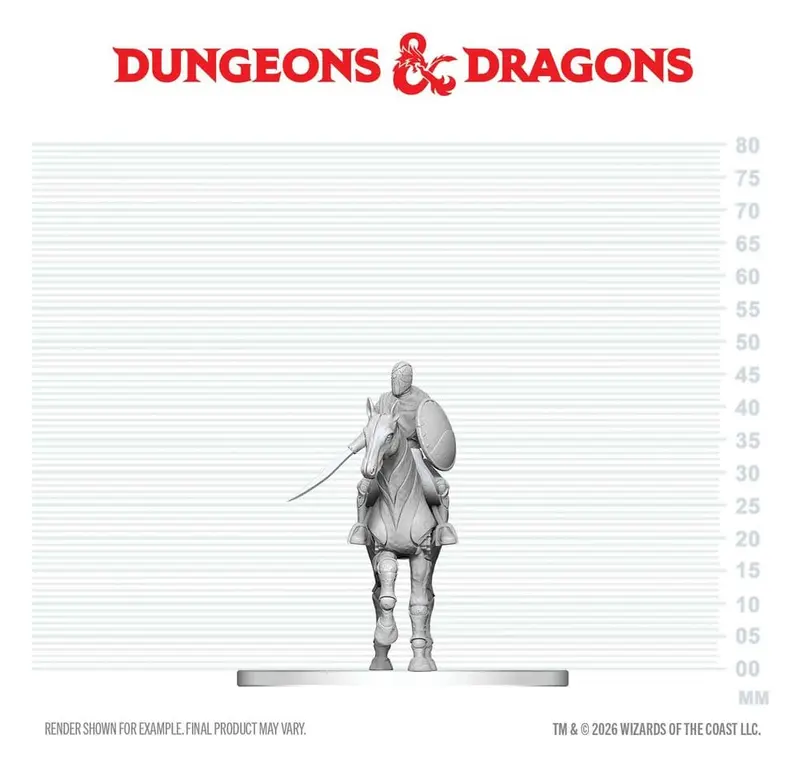 D&D Nolzur's Marvelous Miniatures Minifiguren Nimblewright Steed with Rider 6 cm
