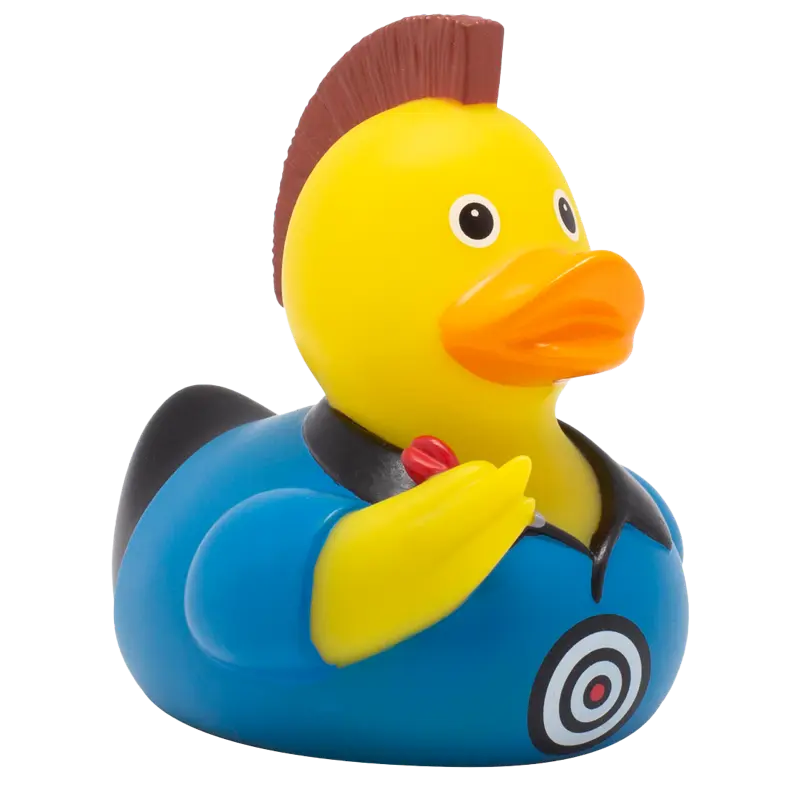 Dart 180 Darts Ente Badeente Quietscheente Gummiente Lilalu