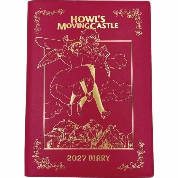 Das wandelnde Schloss Tagebuch Hauru & Sophie red gold foil