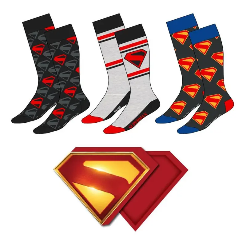DC Comics Socken 3er-Pack Superman 38-45